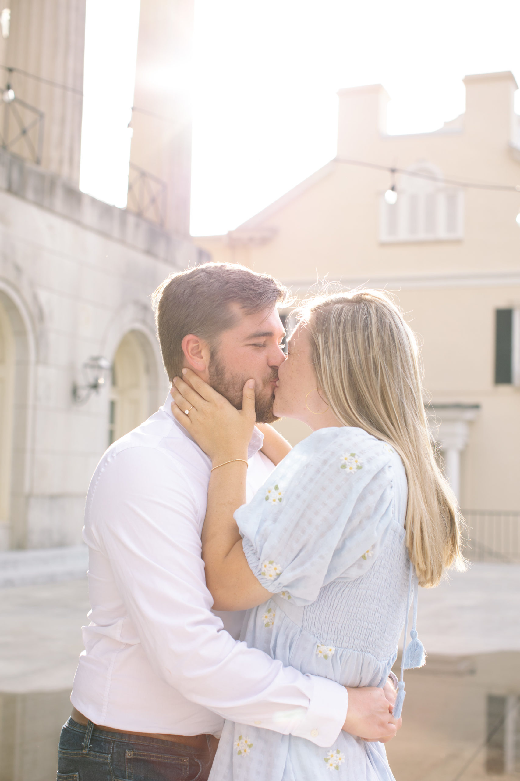 downtown macon engagement session